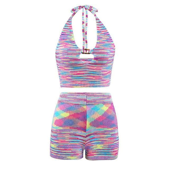 Colorful Chic Two Piece Set - AMOROUSDRESS