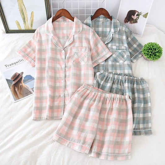 Cute Simple Print Casual Sleepwear Set - AMOROUSDRESS