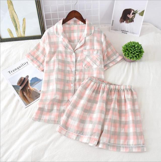 Cute Simple Print Casual Sleepwear Set - AMOROUSDRESS