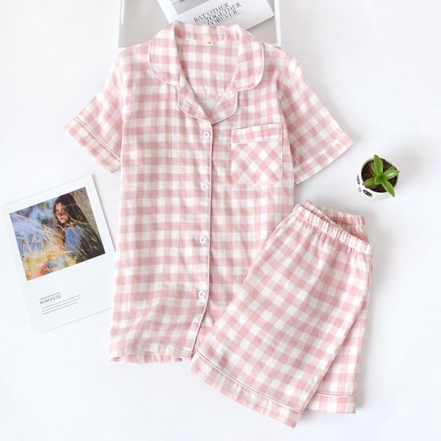 Cute Simple Print Casual Sleepwear Set - AMOROUSDRESS