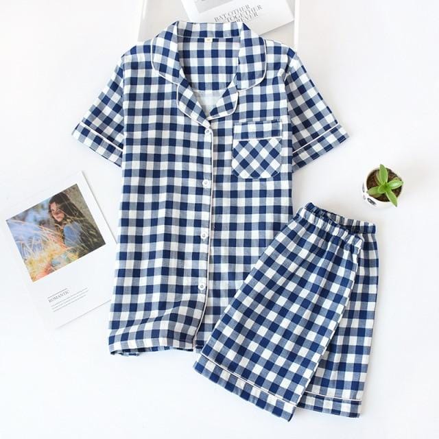 Cute Simple Print Casual Sleepwear Set - AMOROUSDRESS