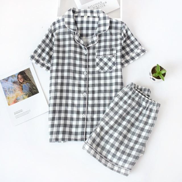 Cute Simple Print Casual Sleepwear Set - AMOROUSDRESS