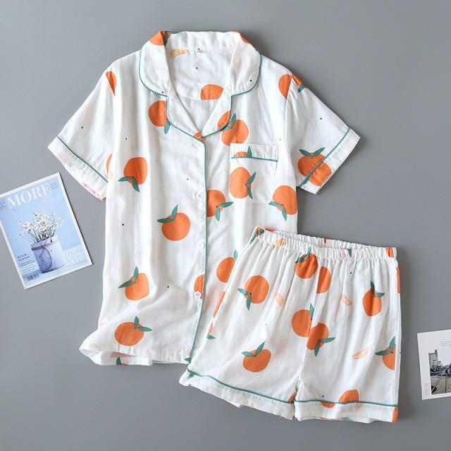 Cute Simple Print Casual Sleepwear Set - AMOROUSDRESS