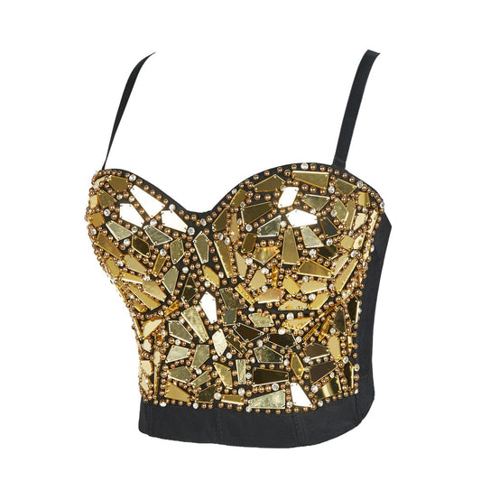 Sexy Rhinestone Corset Top - AMOROUSDRESS