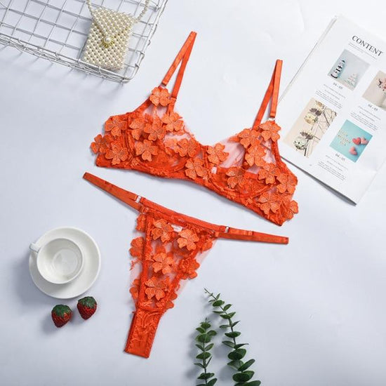 Dream Girl Floral Lingerie Set - AMOROUSDRESS