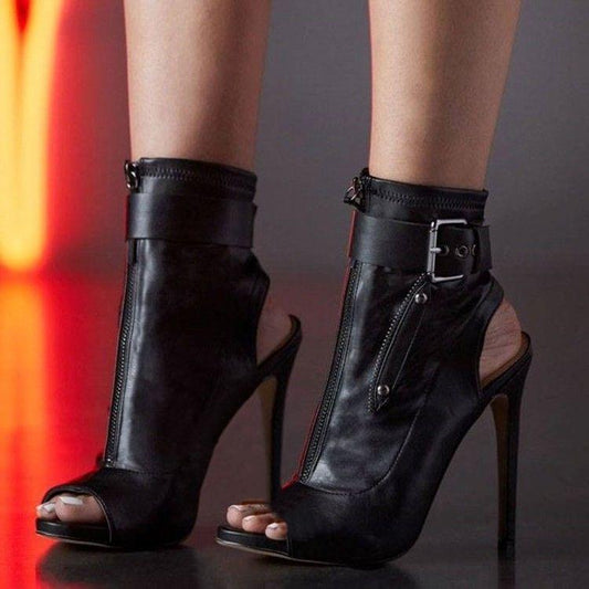 Lola High Heel Ankle Boots - AMOROUSDRESS