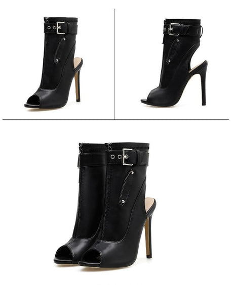 Lola High Heel Ankle Boots - AMOROUSDRESS