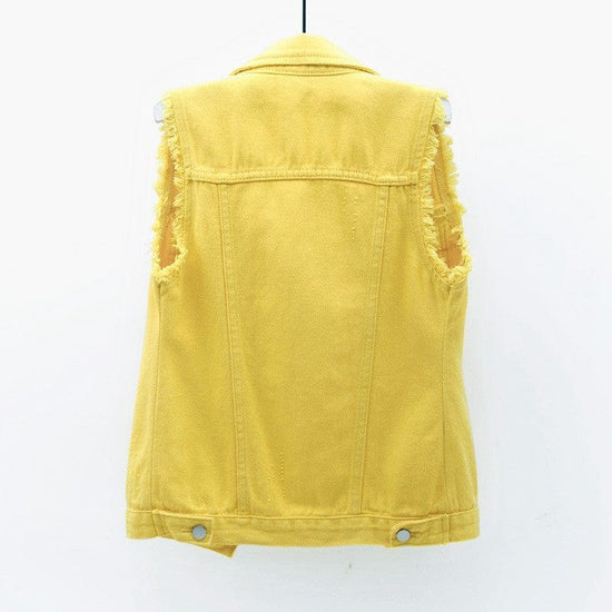 Lovely Casual Denim Vest - AMOROUSDRESS