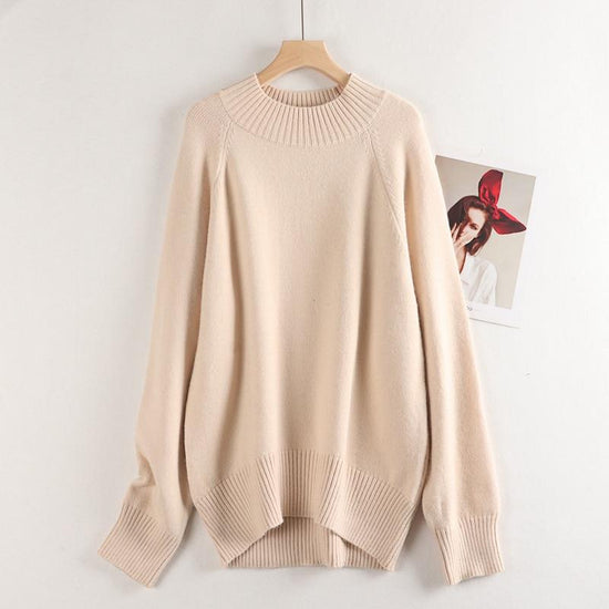 Fine Cashmere Pullover Sweater - AMOROUSDRESS
