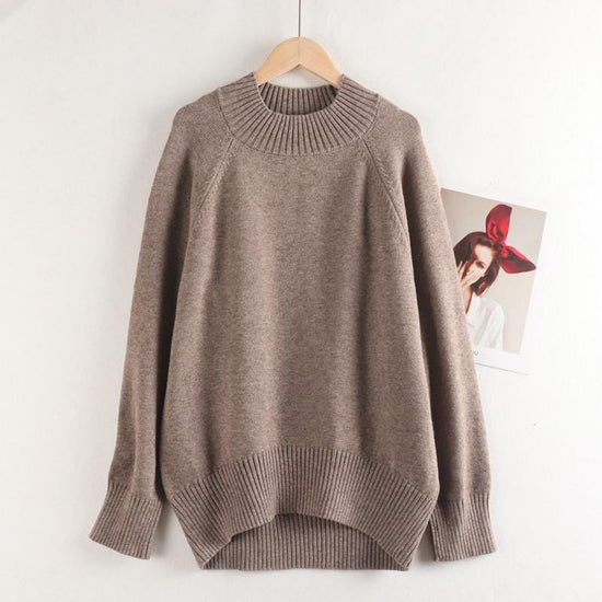 Fine Cashmere Pullover Sweater - AMOROUSDRESS