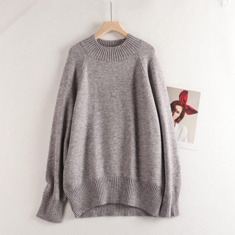 Fine Cashmere Pullover Sweater - AMOROUSDRESS