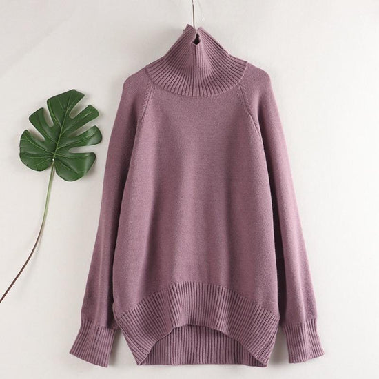 Fine Cashmere Pullover Sweater - AMOROUSDRESS