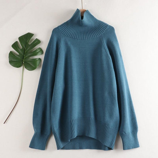 Fine Cashmere Pullover Sweater - AMOROUSDRESS