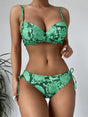 Snake Skin Bikini Push Up Set - AMOROUSDRESS