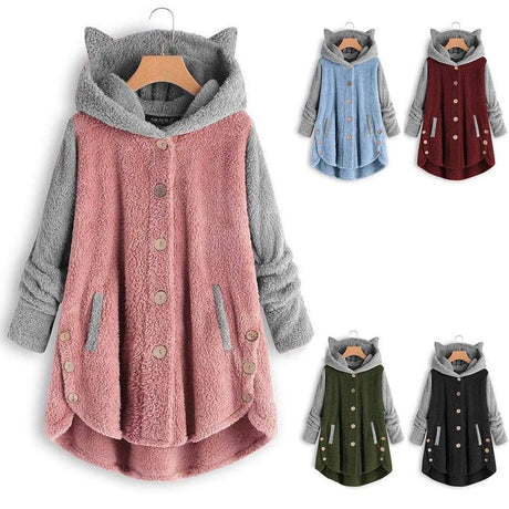 Stylish Kitty Hoodie Jacket - AMOROUSDRESS