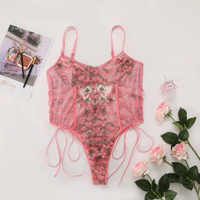Sexy Floral Lace Lingerie Bodysuit - AMOROUSDRESS