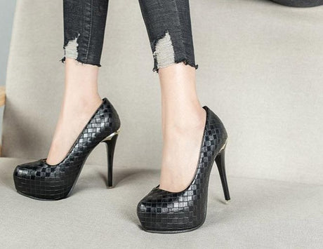 Elegant Sequined Stiletto Pumps - AMOROUSDRESS