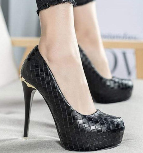 Elegant Sequined Stiletto Pumps - AMOROUSDRESS