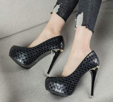 Elegant Sequined Stiletto Pumps - AMOROUSDRESS