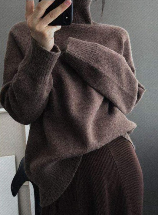 Fine Cashmere Pullover Sweater - AMOROUSDRESS