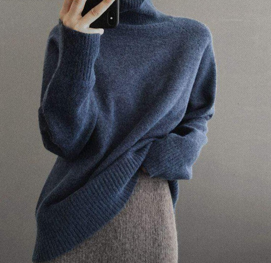 Fine Cashmere Pullover Sweater - AMOROUSDRESS