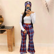 Plaid Style Three Piece Set - AMOROUSDRESS