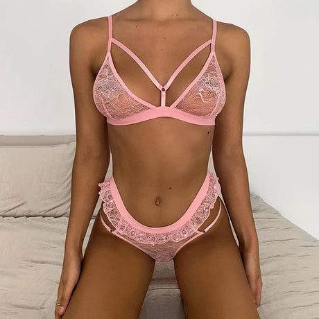 Deep V Erotic Lingerie Set - AMOROUSDRESS