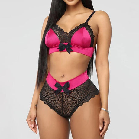 Deep V Erotic Lingerie Set - AMOROUSDRESS