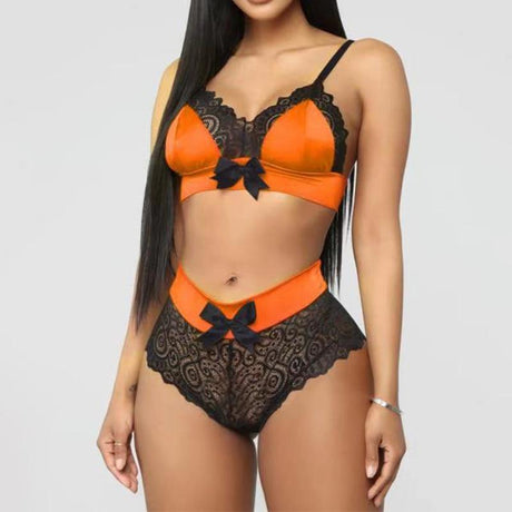 Deep V Erotic Lingerie Set - AMOROUSDRESS