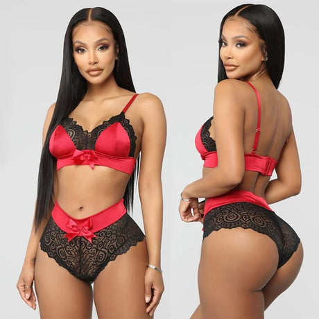 Deep V Erotic Lingerie Set - AMOROUSDRESS