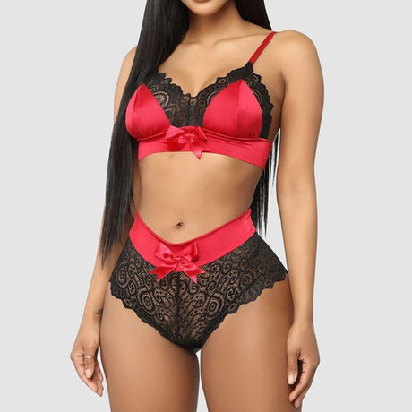 Deep V Erotic Lingerie Set - AMOROUSDRESS