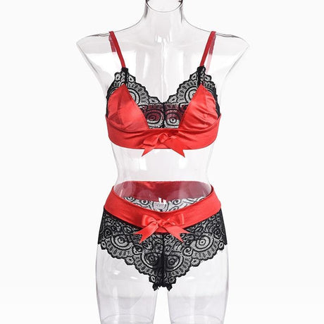 Deep V Erotic Lingerie Set - AMOROUSDRESS