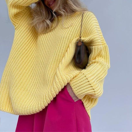 Precious Knitted Oversized Sweater - AMOROUSDRESS