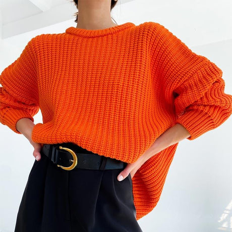 Precious Knitted Oversized Sweater - AMOROUSDRESS