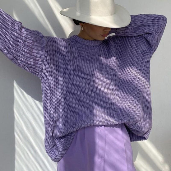 Precious Knitted Oversized Sweater - AMOROUSDRESS