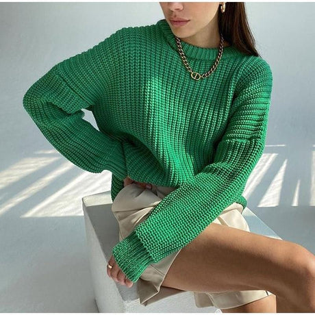 Precious Knitted Oversized Sweater - AMOROUSDRESS