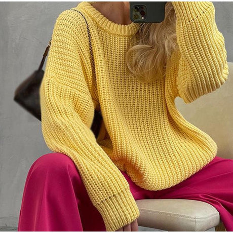 Precious Knitted Oversized Sweater - AMOROUSDRESS