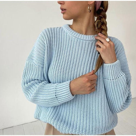 Precious Knitted Oversized Sweater - AMOROUSDRESS