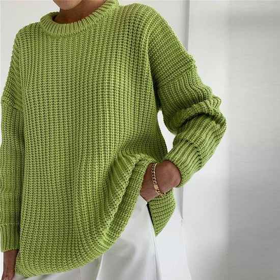 Precious Knitted Oversized Sweater - AMOROUSDRESS
