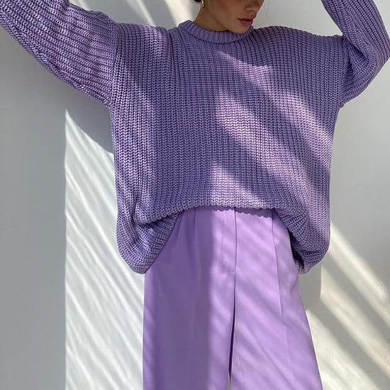 Precious Knitted Oversized Sweater - AMOROUSDRESS