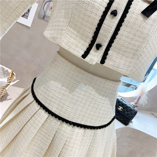 French Tweed Two Piece Set - AMOROUSDRESS