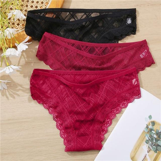 Transparent Mesh Low Rise Underwear - AMOROUSDRESS