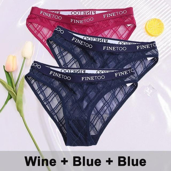 Transparent Mesh Low Rise Underwear - AMOROUSDRESS