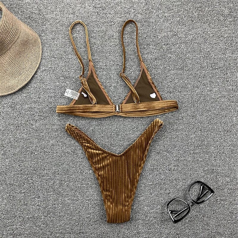 Luscious Velvet Bikini Set - AMOROUSDRESS
