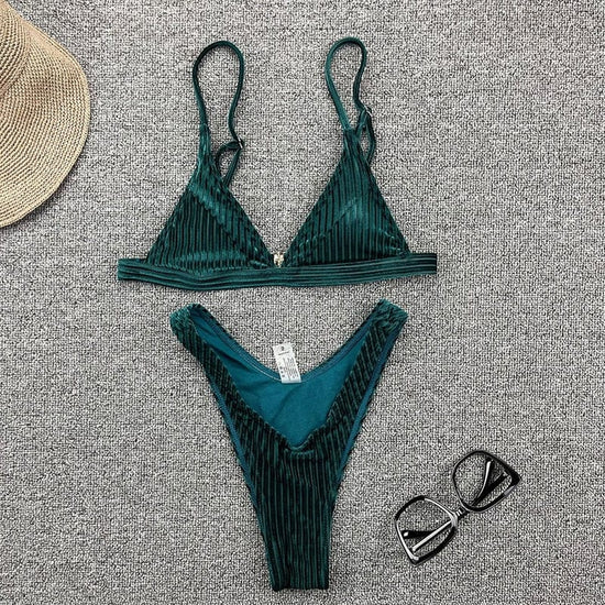 Luscious Velvet Bikini Set - AMOROUSDRESS