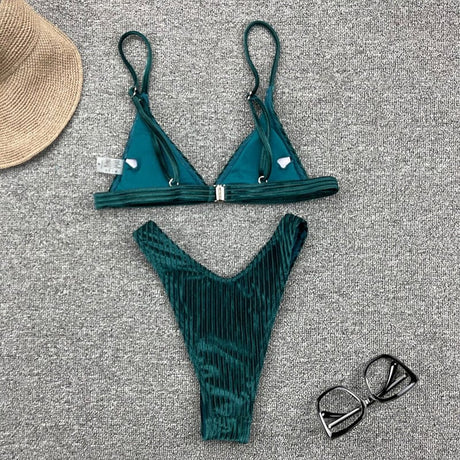 Luscious Velvet Bikini Set - AMOROUSDRESS