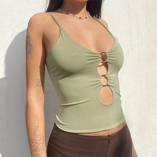 Flawless Y2k Halter Top - AMOROUSDRESS