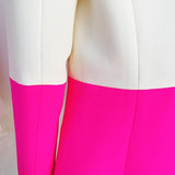 Designer Color Block Runway Suit - AMOROUSDRESS