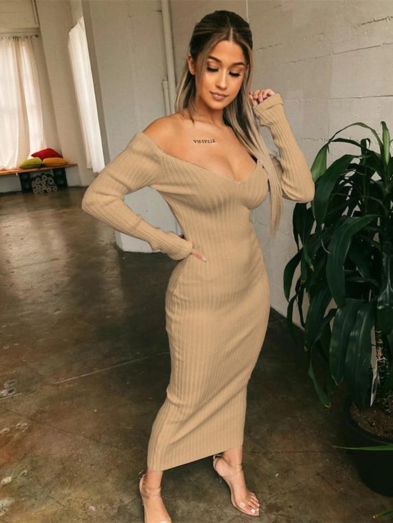 Sweet Heart Knit Dress - AMOROUSDRESS