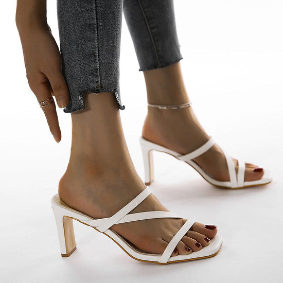 Ruri Open Toe Heel - AMOROUSDRESS